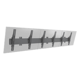 Soporte de Pared / Riel Triple Modular / Carga 50 kg / 32"-65" / VESA 600x400 mm / Inclinación 5°-15°