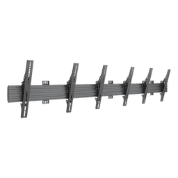 Soporte de Pared / Riel Triple Modular / Carga 50 kg / 32"-65" / VESA 600x400 mm / Inclinación 5°-15°