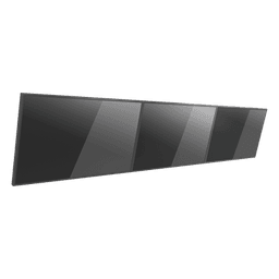 Soporte de Pared / Riel Triple Modular / Carga 50 kg / 32"-65" / VESA 600x400 mm / Inclinación 5°-15°