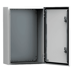Gabinete de Uso Exterior / 500x400x210 mm (19.7x15.7x8.3 in) / IP66 / NEMA 4/12/13 / IK10 / Acero Dulce 1.5 mm / Platina de Montaje Incluida