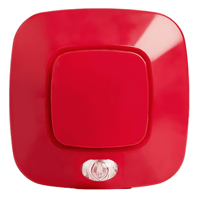 Indicador de Alarma Óptico/Acústico IS2021RE / 101 dB / 14 Tonos / EN 54-3 & EN 54-23 / IP65 / Bajo Consumo / Rojo
