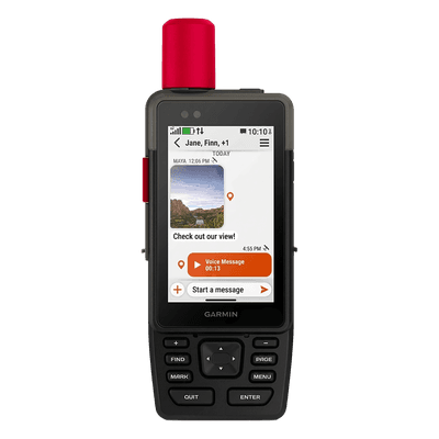GPS Táctico Multifuncional H1i Plus / Pantalla TFT Transflectiva 3.5" / Multibanda / GPS+Galileo+BeiDou+QZSS+IRNSS / Cámaras Frontal 5MP + Trasera 8MP / IP67 MIL-STD-810 / Batería 48h inReach / 64GB Memoria