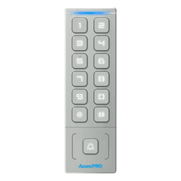 Teclado Autónomo / Diseño Slim Metálico / 1000 Tarjetas y Contraseñas /  Exterior IP65 / Lector de Tarjetas Prox EM / Salida Wiegand