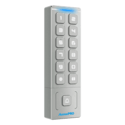 Teclado Autónomo / Diseño Slim Metálico / 1000 Tarjetas y Contraseñas /  Exterior IP65 / Lector de Tarjetas Prox EM / Salida Wiegand