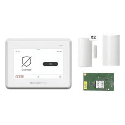 Kit de alarma con panel de pantalla táctil de 7 pulgadas, módulo WiFi y Z-Wave, sensor de movimiento PIR y 2 contactos magnéticos para puertas y ventanas