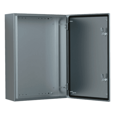 Gabinete de Acero Inoxidable 304L ASR IP66 / 500x500x210 mm (19.7x19.7x8.3 in) / 1 Cerradura / Montaje Placa 2 mm