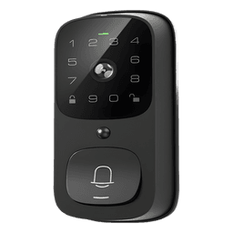 Cerradura Inteligente con función videoportero LNDU / WiFi Integrado / Compatible App LNDU / Teclado Táctil / 8 Baterías AA / Bloqueo Manual y Automático / Exterior IP65