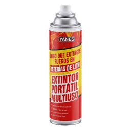 Extintor Portátil en Aerosol / Fuegos Clase A, K y Li / Baterías de Ion-Litio