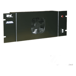 Amplificador de Ciclo Continuo en VHF para Rack 19", Potencias de Entrada/Salida de 1-5 W/40-125W, consumo de 20 A. Incluye Ventilador.