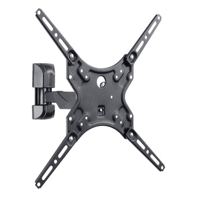 Soporte de pared para pantallas de 32-60 pulg. (81.28-142.24 cm) / VESA desde 100 x 100 hasta 400 x 400 / Carga Máxima 25 kg (55 lb) / Extensión 226 mm / Inclinación +10°  / Instalación Hook-and-Hang / Acabado Epoxíd