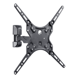 Soporte de pared para pantallas de 32-60 pulg. (81.28-142.24 cm) / VESA desde 100 x 100 hasta 400 x 400 / Carga Máxima 25 kg (55 lb) / Extensión 226 mm / Inclinación +10°  / Instalación Hook-and-Hang / Acabado Epoxíd