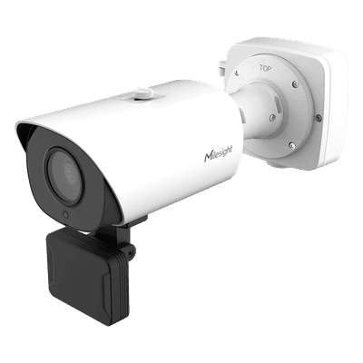 Cámara LPR 4MP / Sensor CMOS 1/1.8" / Zoom Óptico 4X 8-32mm / IR 50 mts (164 ft) / ANPR hasta 40 mts / Cobertura 2 carriles / IP67 IK10 / PoE+ / H.265