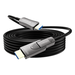 Cable HDMI Óptico Activo / 4K@60Hz 4:4:4 / 18 Gbps / 20 m (65.6 ft) / HDMI 2.0b / HDCP 2.2 / HDR / ARC / Conector RX Desmontable