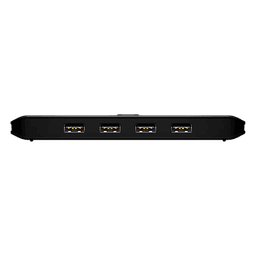 Switch USB 2.0 Compartido 2 x 4 Essentials | 480 Mbps | InstaSync | Pulsador Integrado | Diseño Compacto