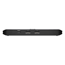 Switch USB 2.0 Compartido 2 x 4 Essentials | 480 Mbps | InstaSync | Pulsador Integrado | Diseño Compacto