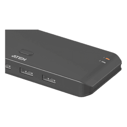 Switch USB 2.0 Compartido 2 x 4 Essentials | 480 Mbps | InstaSync | Pulsador Integrado | Diseño Compacto
