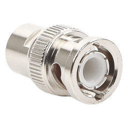 Conector BNC Macho de Rosca para Cable LP-142, RG-58/U, RG-142/U, Níquel, Oro, Delrin. .