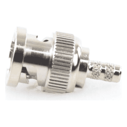 Conector BNC Macho de Anillo Plegable para Cable LP-195, LP-142, LMR-195, RG-58/U, RG-142/U, Níquel/ Oro/ Delrin.