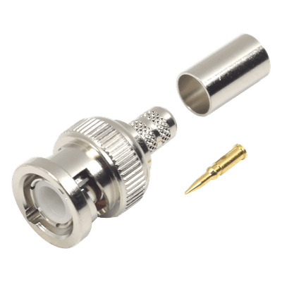 Conector BNC Macho de Anillo para cables RG-8/X, LMR-240, 9258.