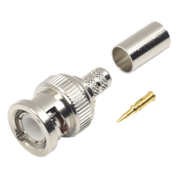 Conector BNC Macho de Anillo para cables RG-8/X, LMR-240, 9258.