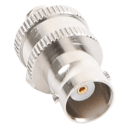 Adaptador en Línea  de Conector BNC Hembra a SMA Hembra / Radios Portátil Kenwood, Uniden, Níquel/ Oro/ Teflón.