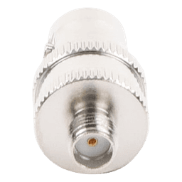 Adaptador en Línea  de Conector BNC Hembra a SMA Hembra / Radios Portátil Kenwood, Uniden, Níquel/ Oro/ Teflón.