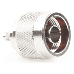 Conector N Macho de Anillo Plegable para Cables Coaxiales LP-142, LP-195, RG-58/U, RG-142/U, LMR-195, Níquel/ Oro/ Teflón.â€‹