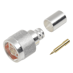 Conector N Macho de Anillo plegable para cables LMR-400, 9913, CNT-400, RG8/U-SYS, RFLASH-1113, 8214.