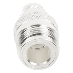 Conector N Hembra de Anillo Plegable para Cables 9913, 8214, LMR-400, RG8/U-SYS, RFLASH-1113, Plata/ Oro/ Teflón.