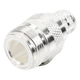 Conector N Hembra de Anillo Plegable para Cables 9913, 8214, LMR-400, RG8/U-SYS, RFLASH-1113, Plata/ Oro/ Teflón.