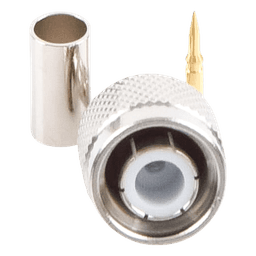 Conector TNC Macho de Anillo Plegable para Cables RG-58/U, RG-142/U, LMR-195, Níquel/ Oro/ Teflón.