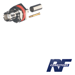 Conector TNC Hembra Hermético, montaje Trasero, D plano.
