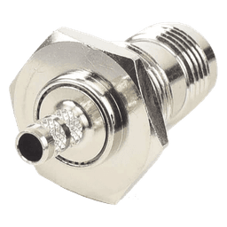 Conector TNC Hembra Hermético, montaje Trasero, D plano.