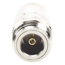 Adaptador en Línea de Conector TNC Macho a N Hembra, Níquel/ Oro/ Teflón.