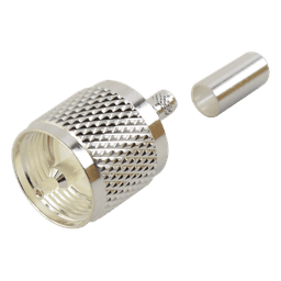 Conector UHF Macho (PL-259) de anillo plegable para cables RG-58/U, RG-142/U.