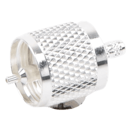 Conector UHF Macho (PL-259) de anillo plegable para cables RG-58/U, RG-142/U.