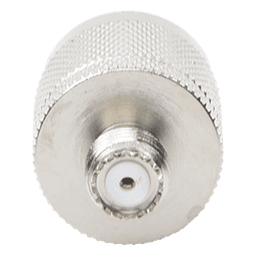Adaptador en Línea, de Conector Mini UHF Hembra a N Macho, Níquel/ Oro/ Teflón.