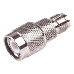 Adaptador en Línea de Conector Mini-UHF Hembra a TNC Macho, Níquel/ Oro/ Teflón.