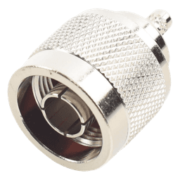 Conector N Macho Inverso de Anillo Plegable para cables RG-58/U, RG-142/U.