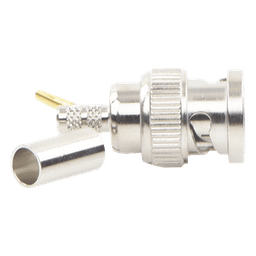 Conector BNC Macho Inverso, de anillo plegable para cables RG-58/U, RG-142/U.