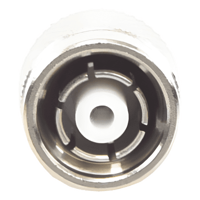 Conector TNC Macho Inverso de Anillo Plegable para Cable RG-142/U, Níquel/ Oro/ Teflón.
