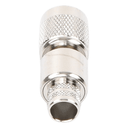 Conector TNC Macho Inverso, Anillo Plegable para ensamblar en cables RG-8/U, LMR-400, Niquel, Oro, Teflón