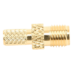 Conector SMA hembra inverso de anillo plegable para cable RG-58/U, Oro/ Oro Teflón.