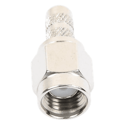 Conector SMA Macho de anillo plegable para cable RG-58/U, Niquel / Oro / Teflón.