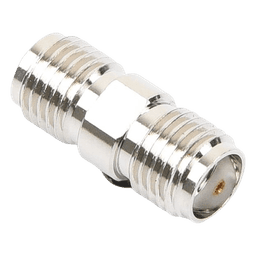 Adaptador en Línea tipo Barril, de Conector SMA Hembra a SMA Hembra, Níquel/ Oro/ Teflón.