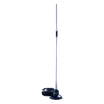 Antena móvil UHF, 450-470 MHz, 5.2 dB, montaje magnético, conector mini UHF Macho