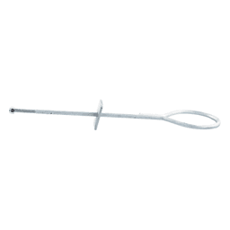 Ancla de Losa o Pared de 63-65 cm. de 13 cm diámetro de argolla. Galvanizado Electrolítico.