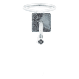 Ancla de Losa o Pared de 63-65 cm. de 13 cm diámetro de argolla. Galvanizado Electrolítico.