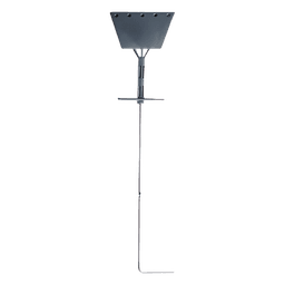 Ancla tipo Paleta con Redondo 3/4", placa de 1/2", 195 cm de Largo, Galvanizado por Inmersión en Caliente.