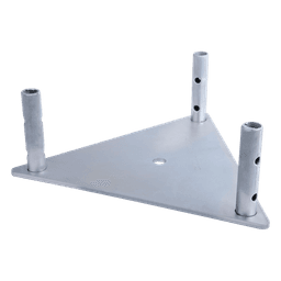 Base para torre sección STZ-30 galvanizada por electrolisis.